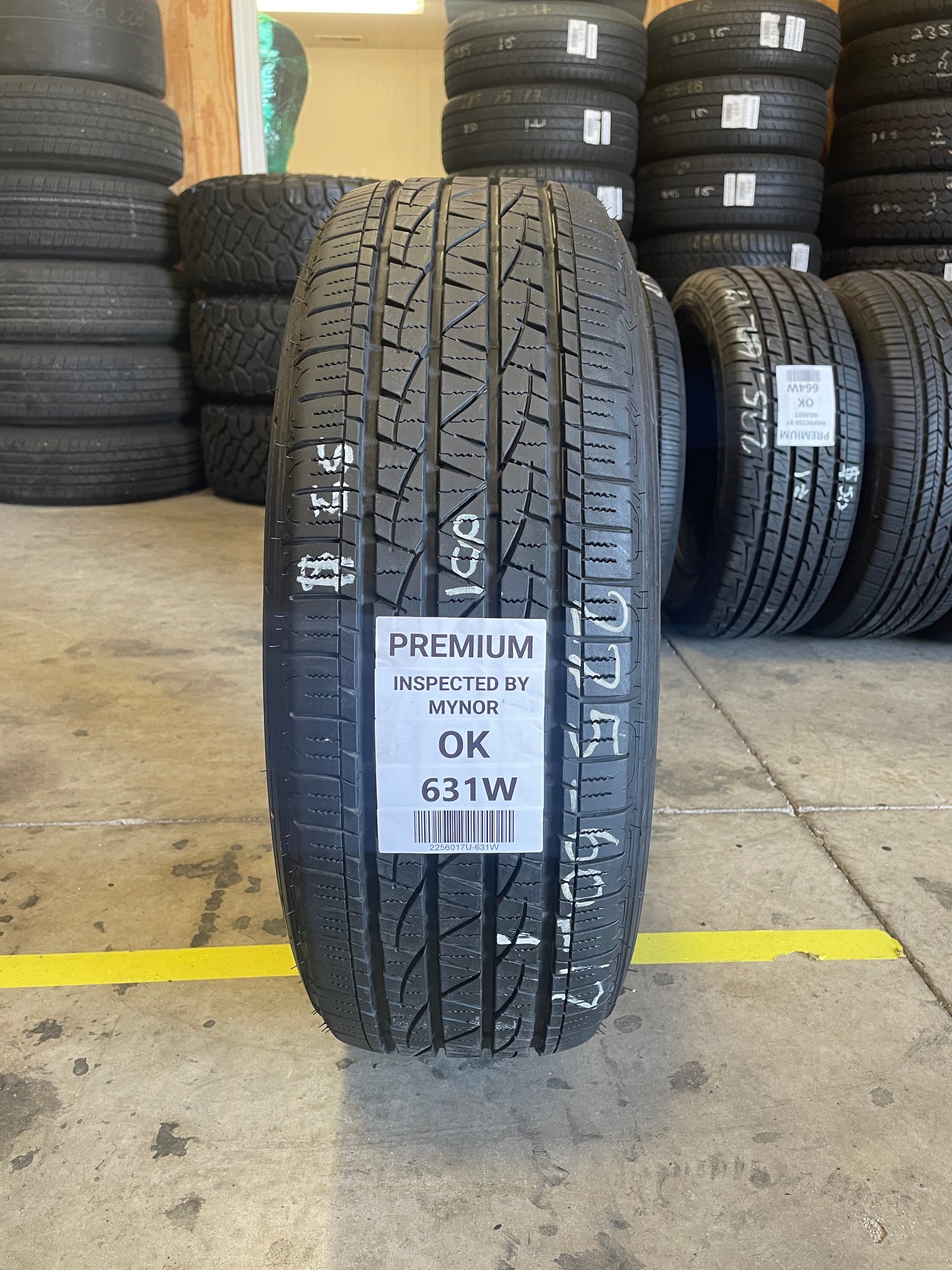 SET OF 4 225/60R17 Firestone Destination LE3 99 T SL - Used Tires