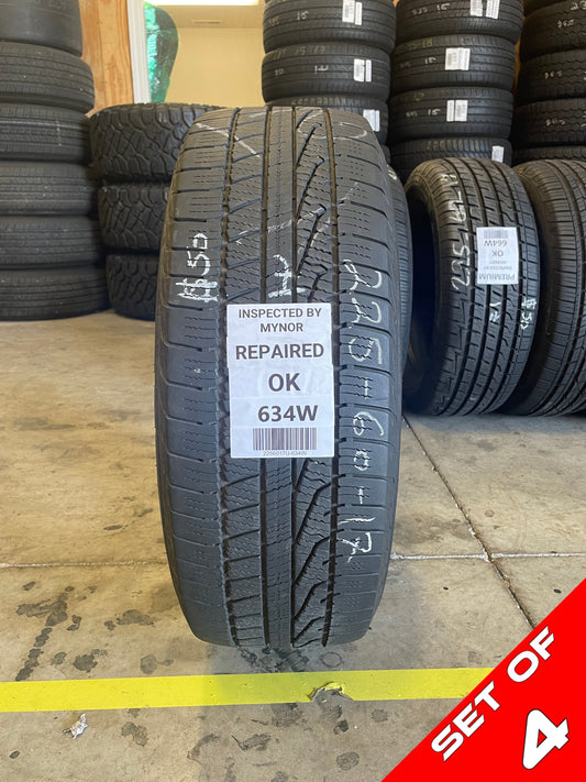 SET OF 4 225/60R17 Goodyear Assurance WeatherReady 99 H SL - Used Tires