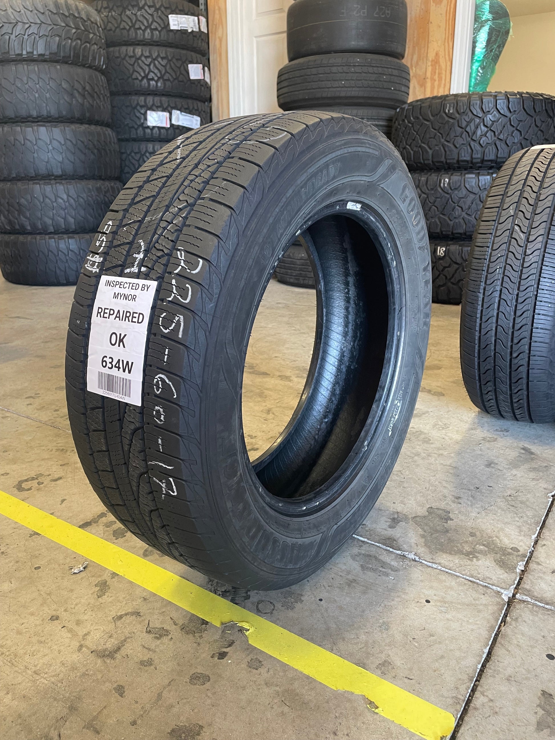 SET OF 4 225/60R17 Goodyear Assurance WeatherReady 99 H SL - Used Tires