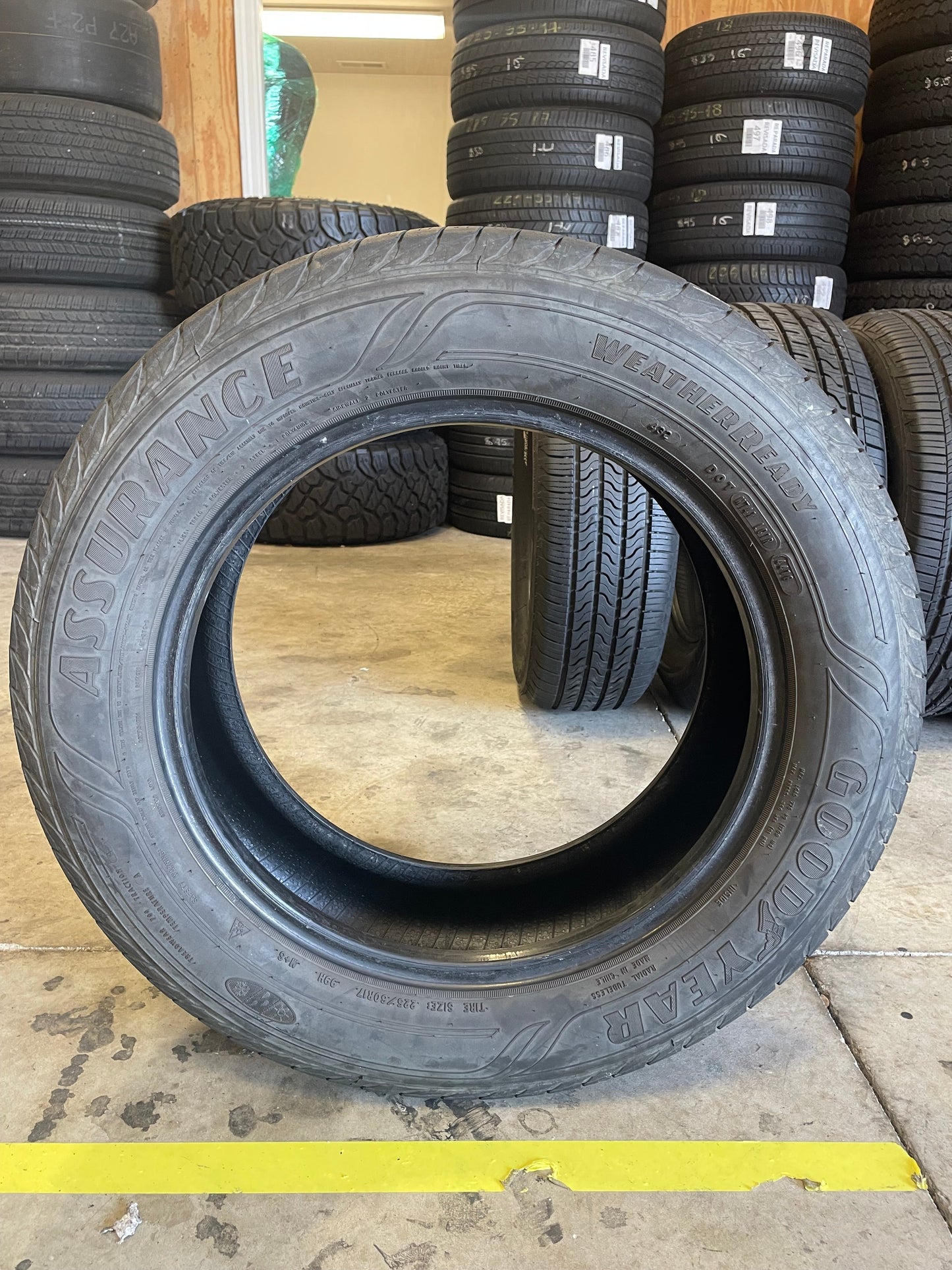 SET OF 4 225/60R17 Goodyear Assurance WeatherReady 99 H SL - Used Tires