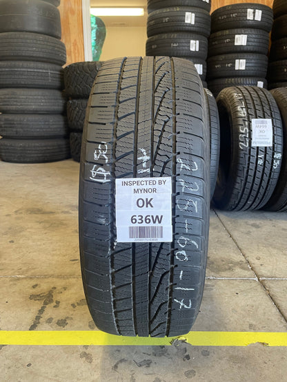 SET OF 4 225/60R17 Goodyear Assurance WeatherReady 99 H SL - Used Tires