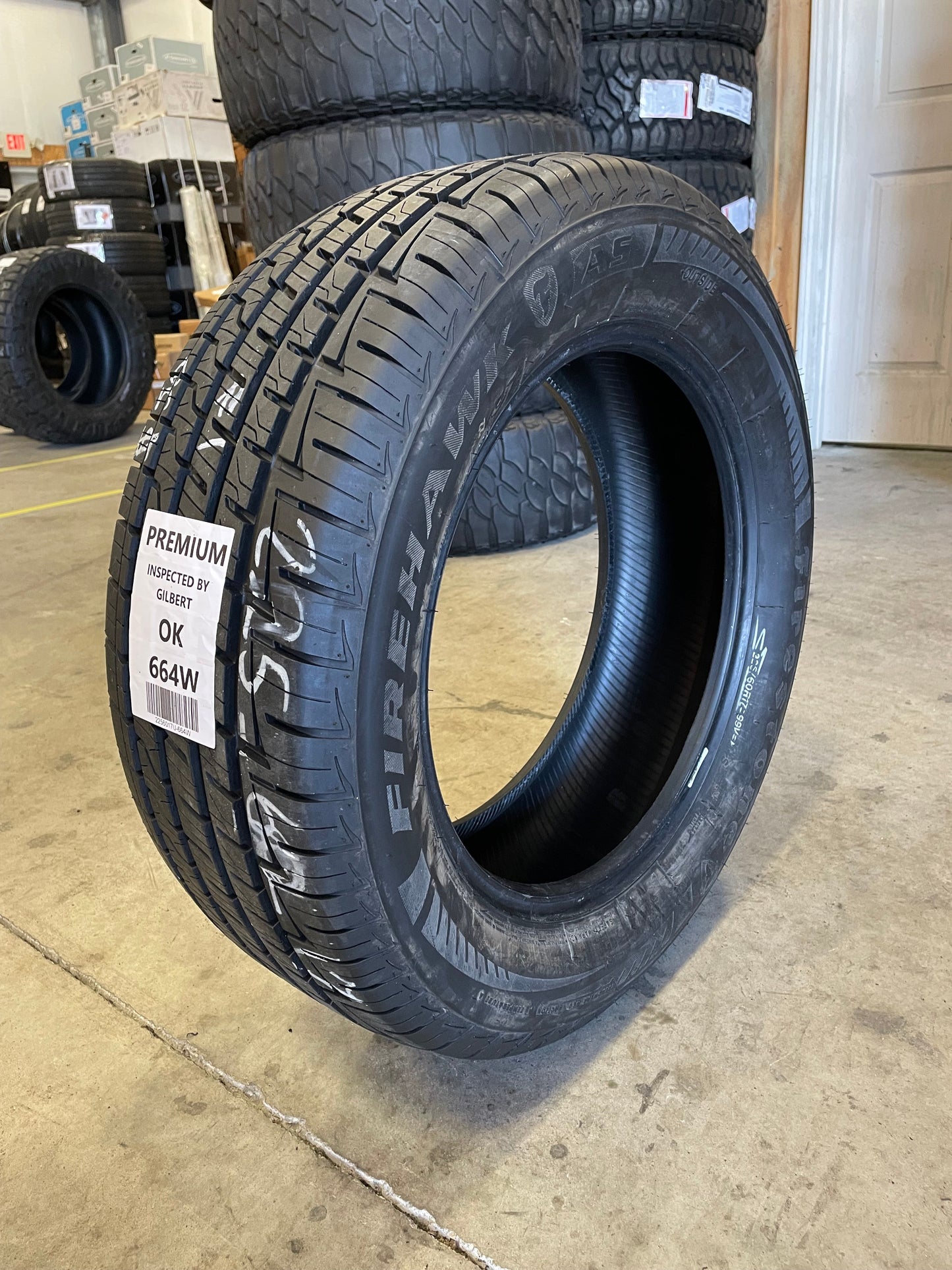 SINGLE 225/60R17 Firestone Firehawk AS 99 V SL - Premium Used Tires