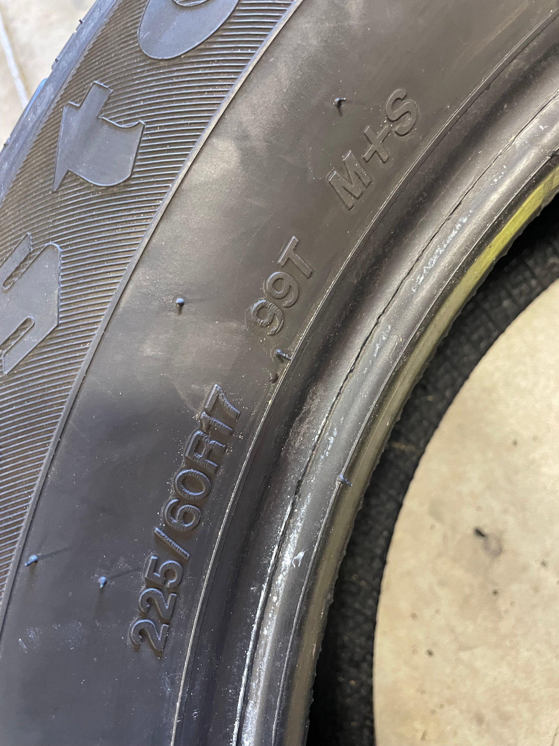 SINGLE 225/60R17 Firestone All Season 99 T SL - Premium Used Tires