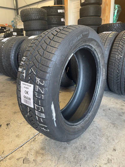 SET OF 4 225/55R17 Continental WinterContact TS850P 97 H SL - Used Tires