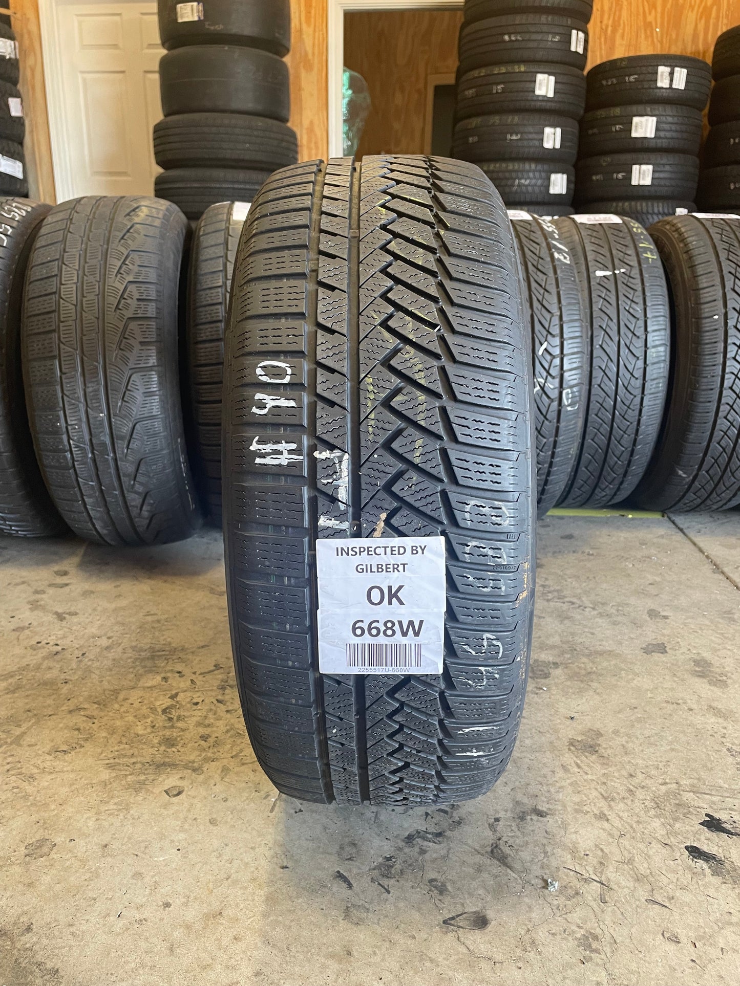 SET OF 4 225/55R17 Continental WinterContact TS850P 97 H SL - Used Tires