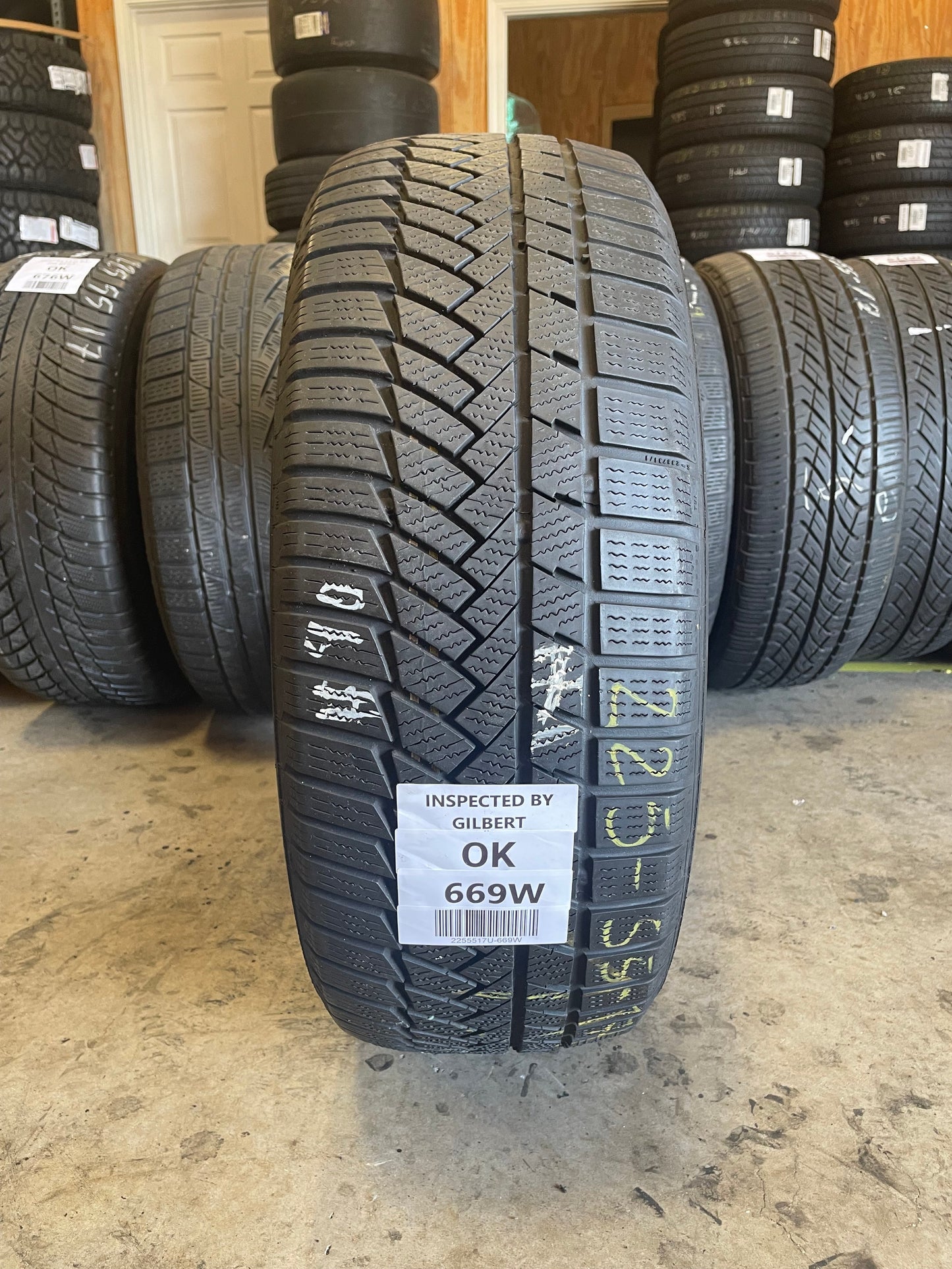 SET OF 4 225/55R17 Continental WinterContact TS850P 97 H SL - Used Tires