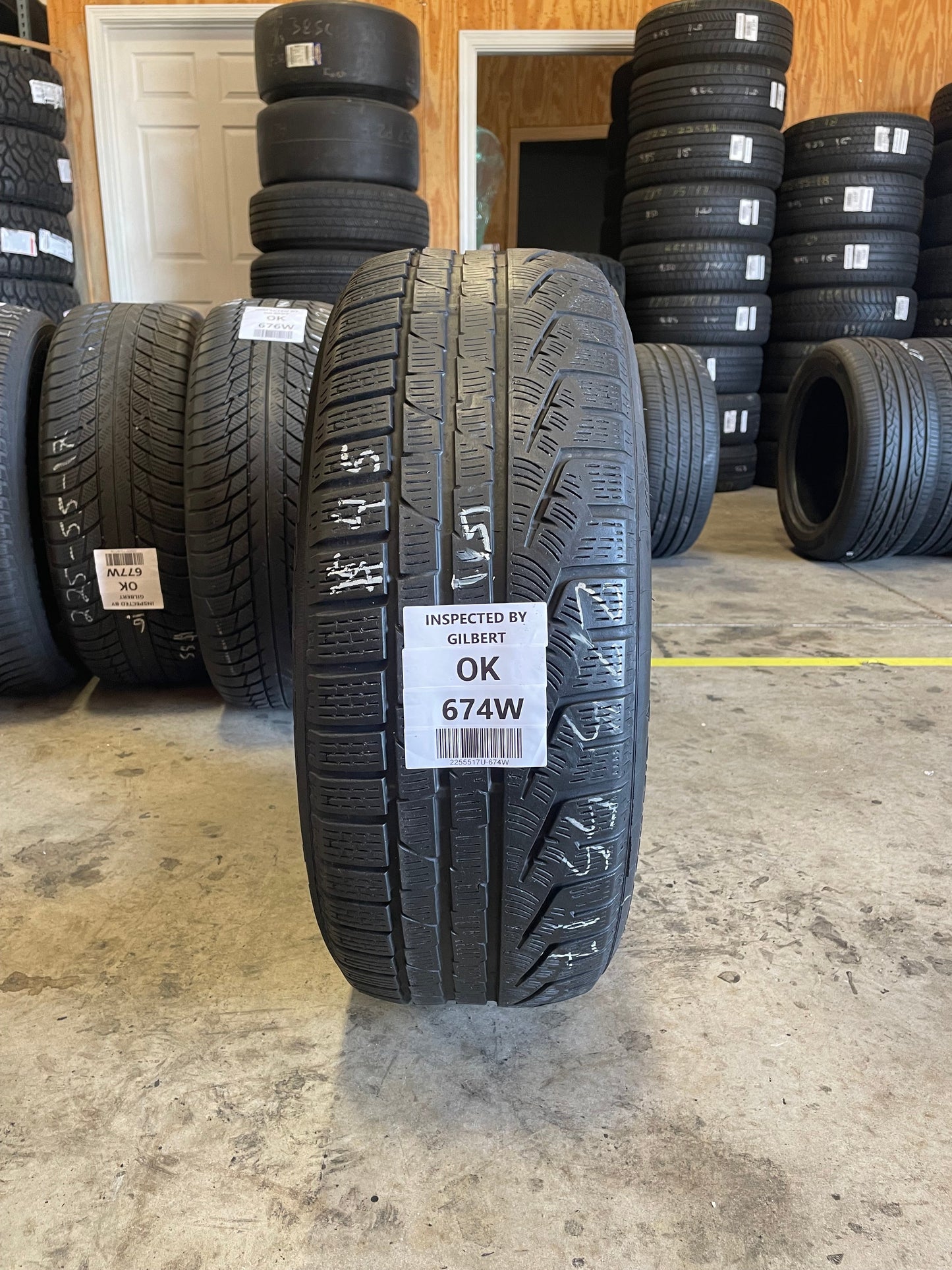 SET OF 3 225/55R17 Pirelli Sottozero 97 H SL - Used Tires