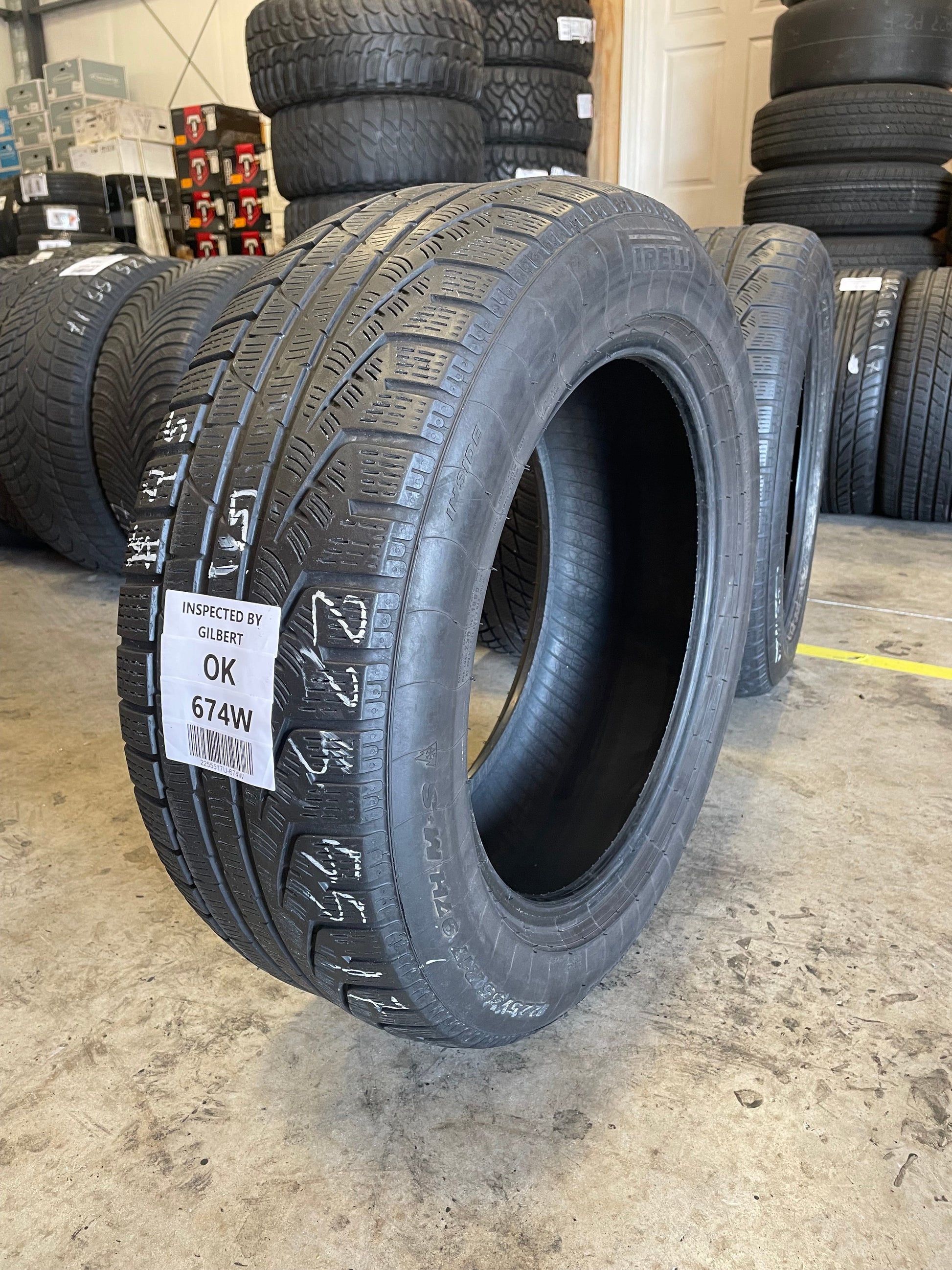 SET OF 3 225/55R17 Pirelli Sottozero 97 H SL - Used Tires