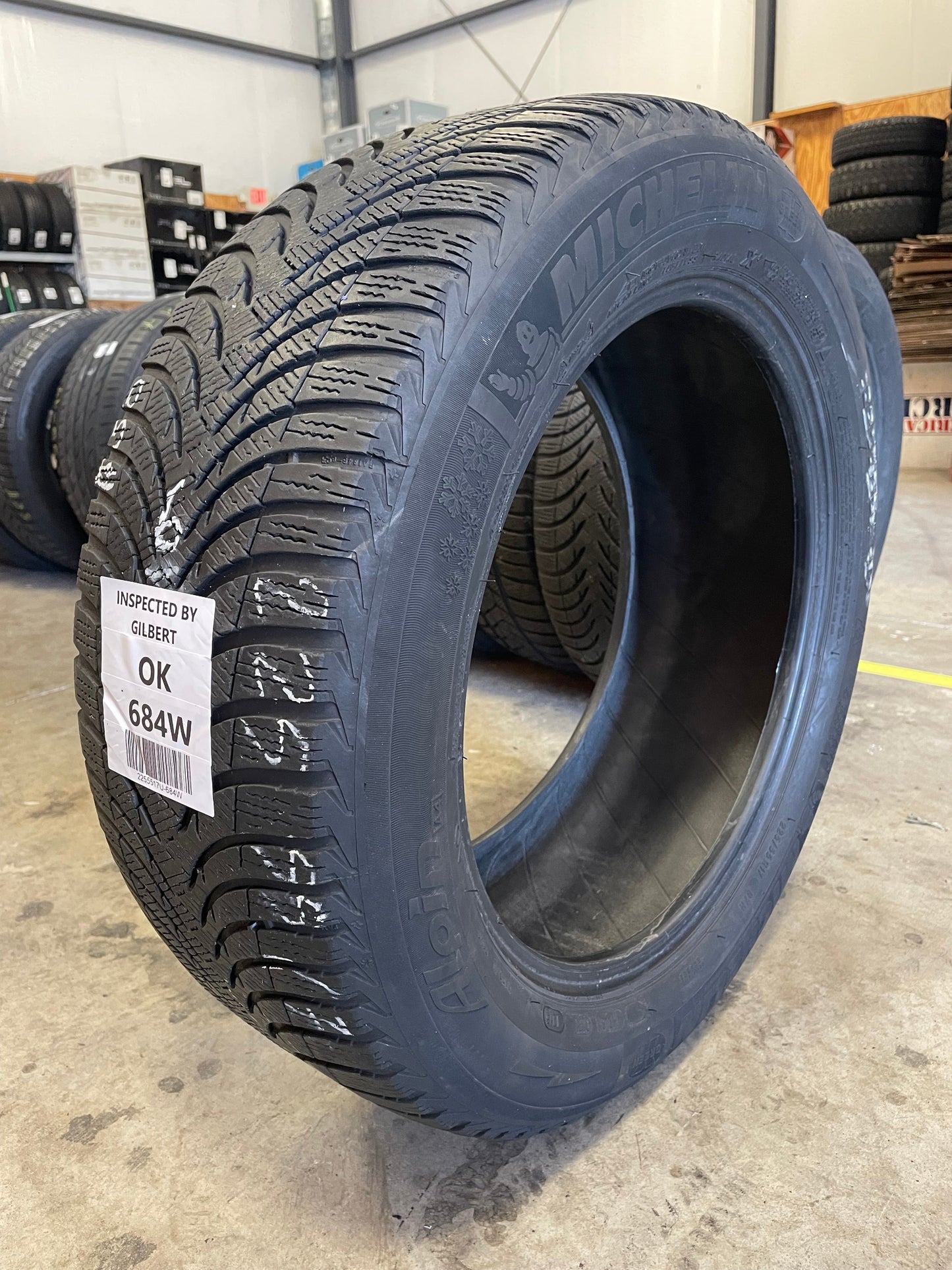 SET OF 2 225/55R17 Michelin Alpin a4 97 H SL - Used Tires