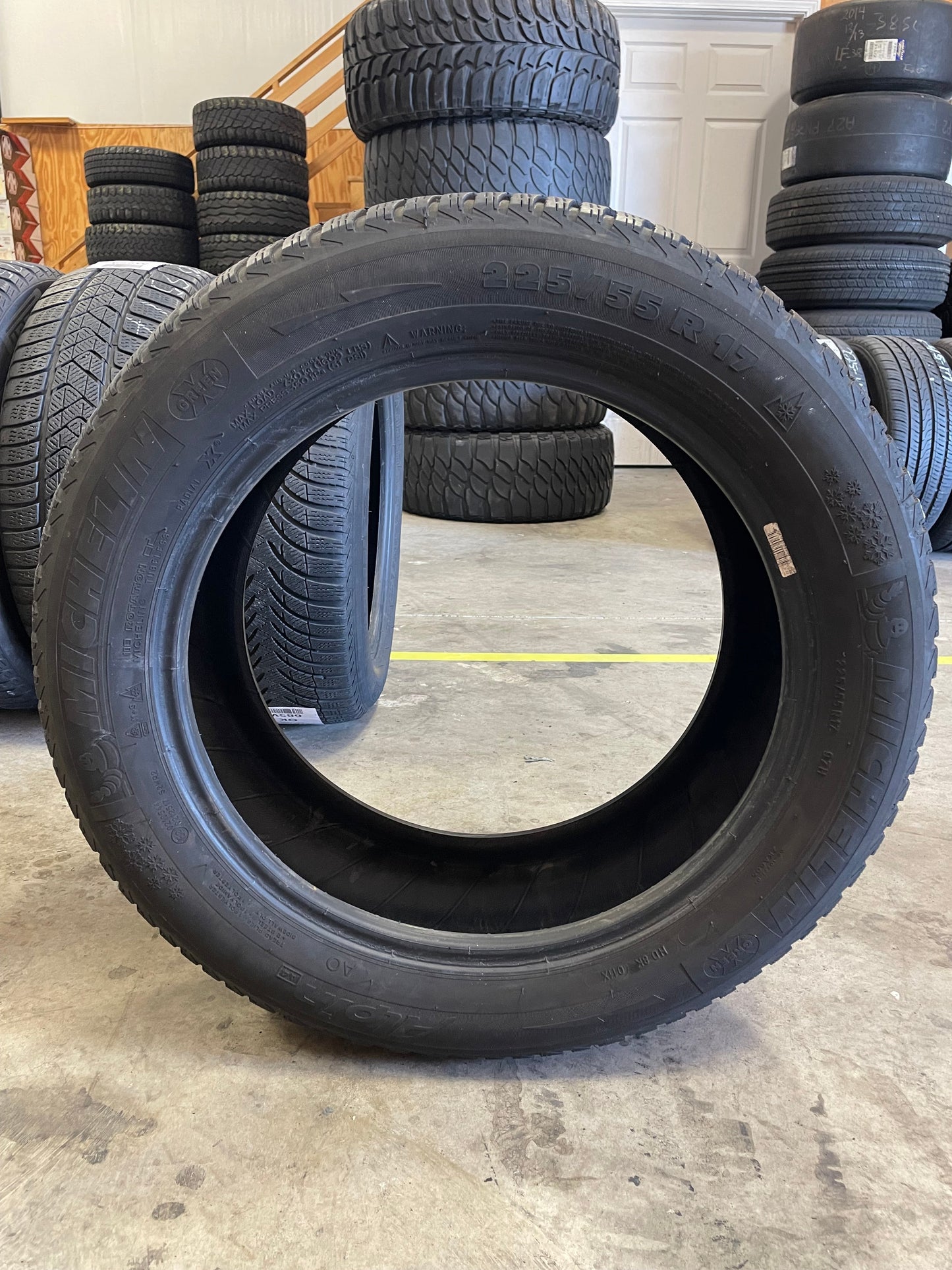 SET OF 2 225/55R17 Michelin Alpin a4 97 H SL - Used Tires