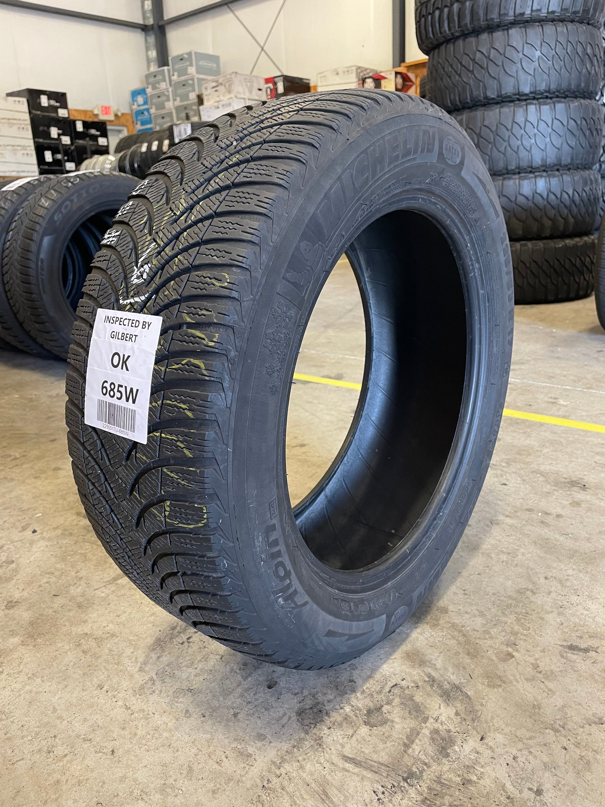 SET OF 2 225/55R17 Michelin Alpin a4 97 H SL - Used Tires