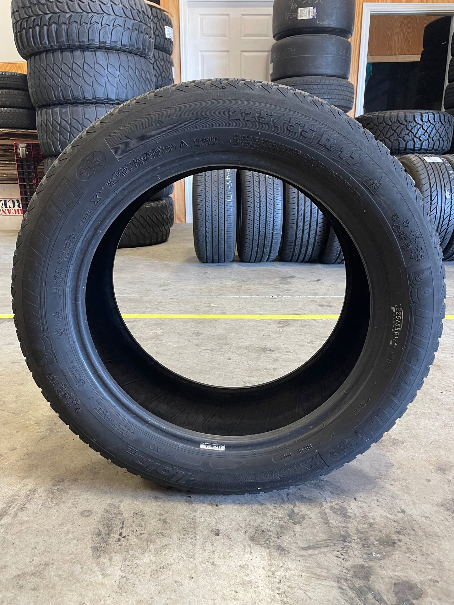 SET OF 2 225/55R17 Michelin Alpin a4 97 H SL - Used Tires