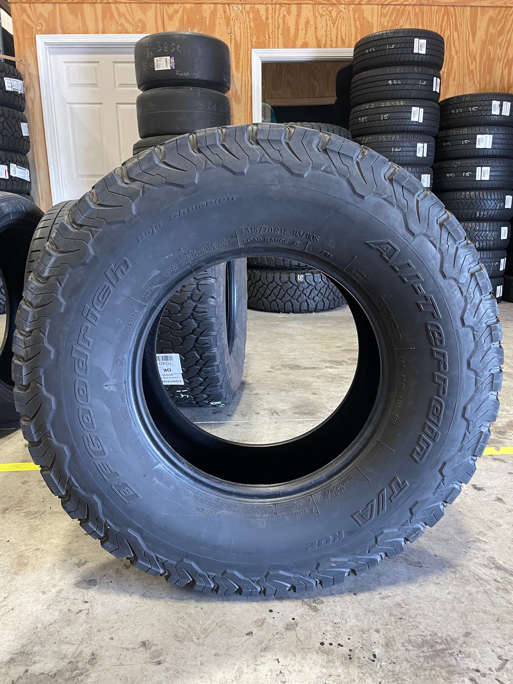 SET OF 3 315/70R17 Bfgoodrich All-Terrain T/A KO2 113/110 S C - Used Tires