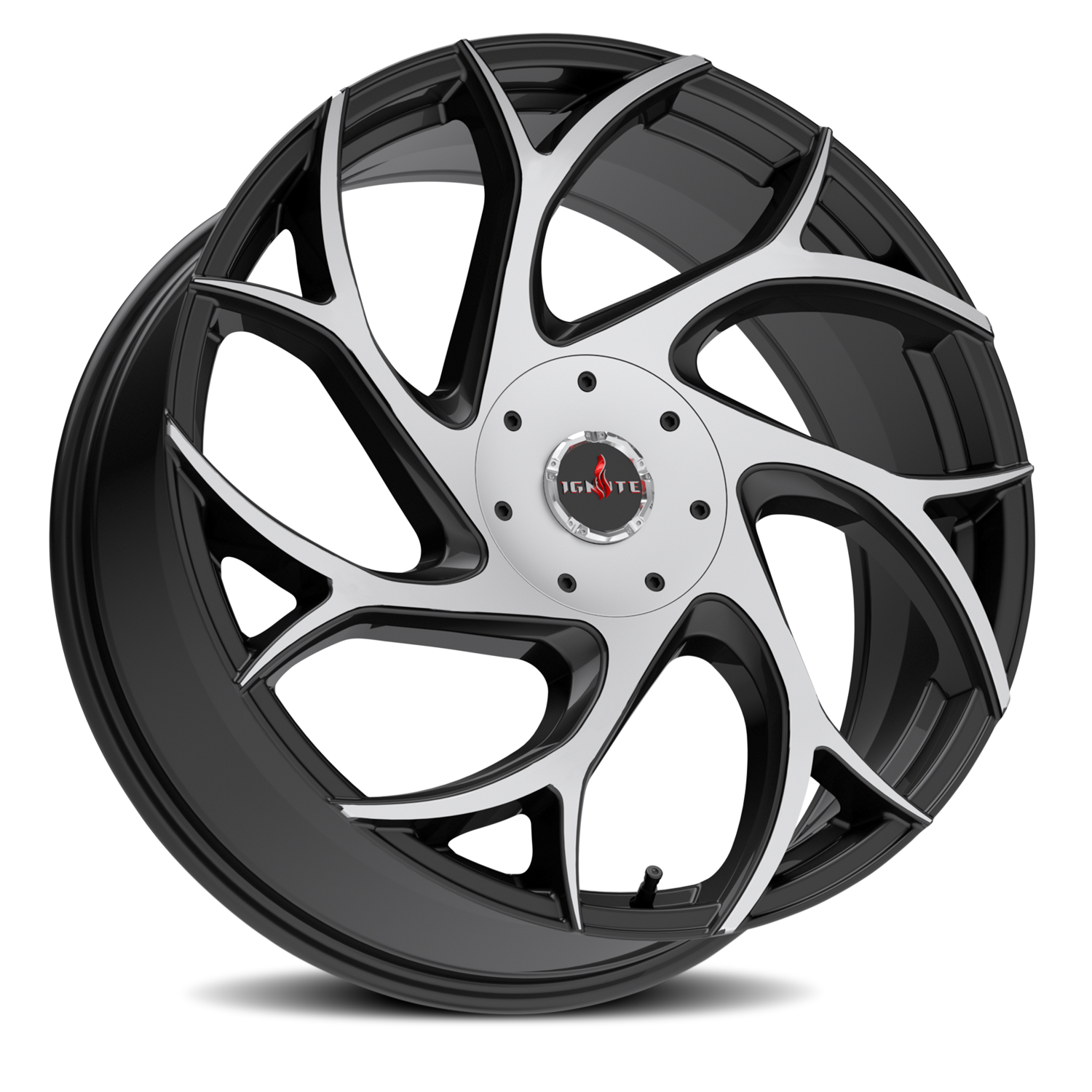 IGNITE G02 INFERNO 24X8.5 35MM 5X112/5X115 GLOSS BLACK MACHINED | G0248550235GBM