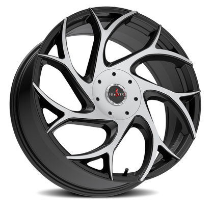 IGNITE G02 INFERNO 24X8.5 35MM 5X112/5X115 GLOSS BLACK MACHINED | G0248550235GBM
