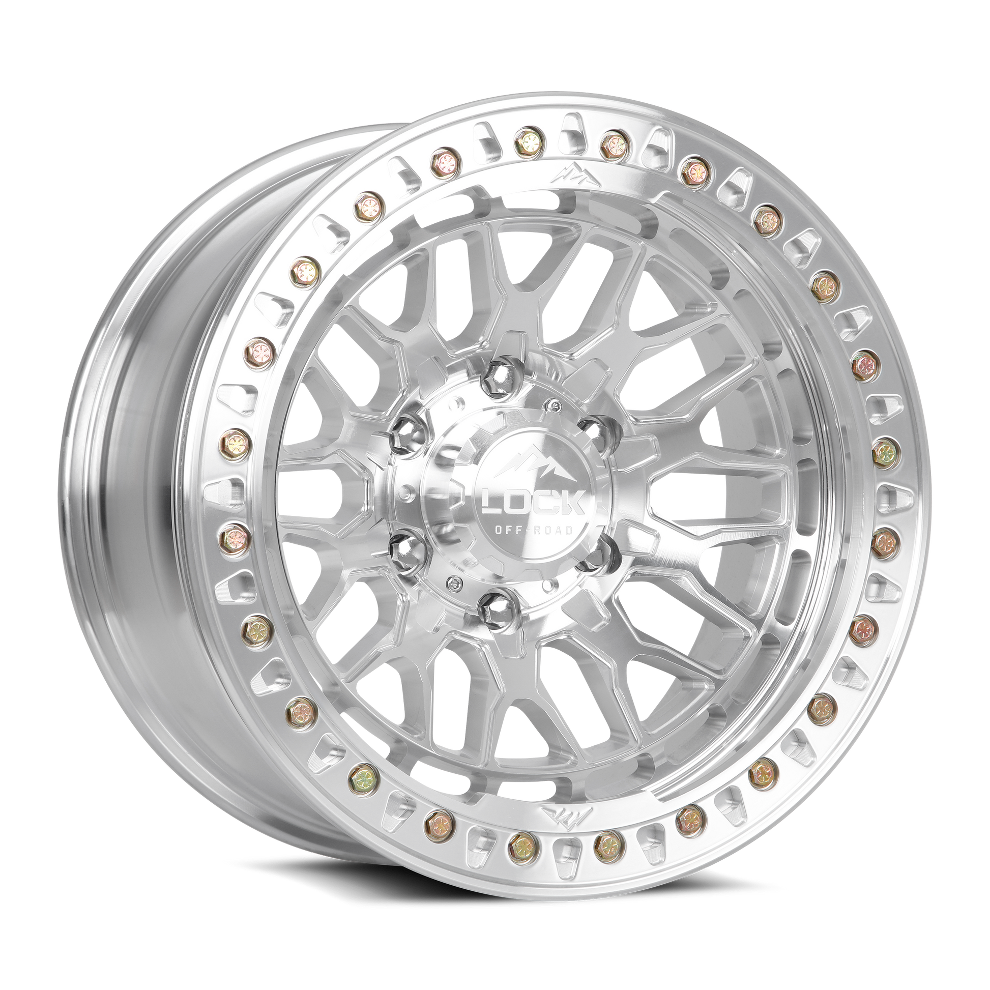 LOCK OFFROAD INVADER FORGED BEADLOCK 17X9 12 6X139.7 RAW MACHINE FORGED