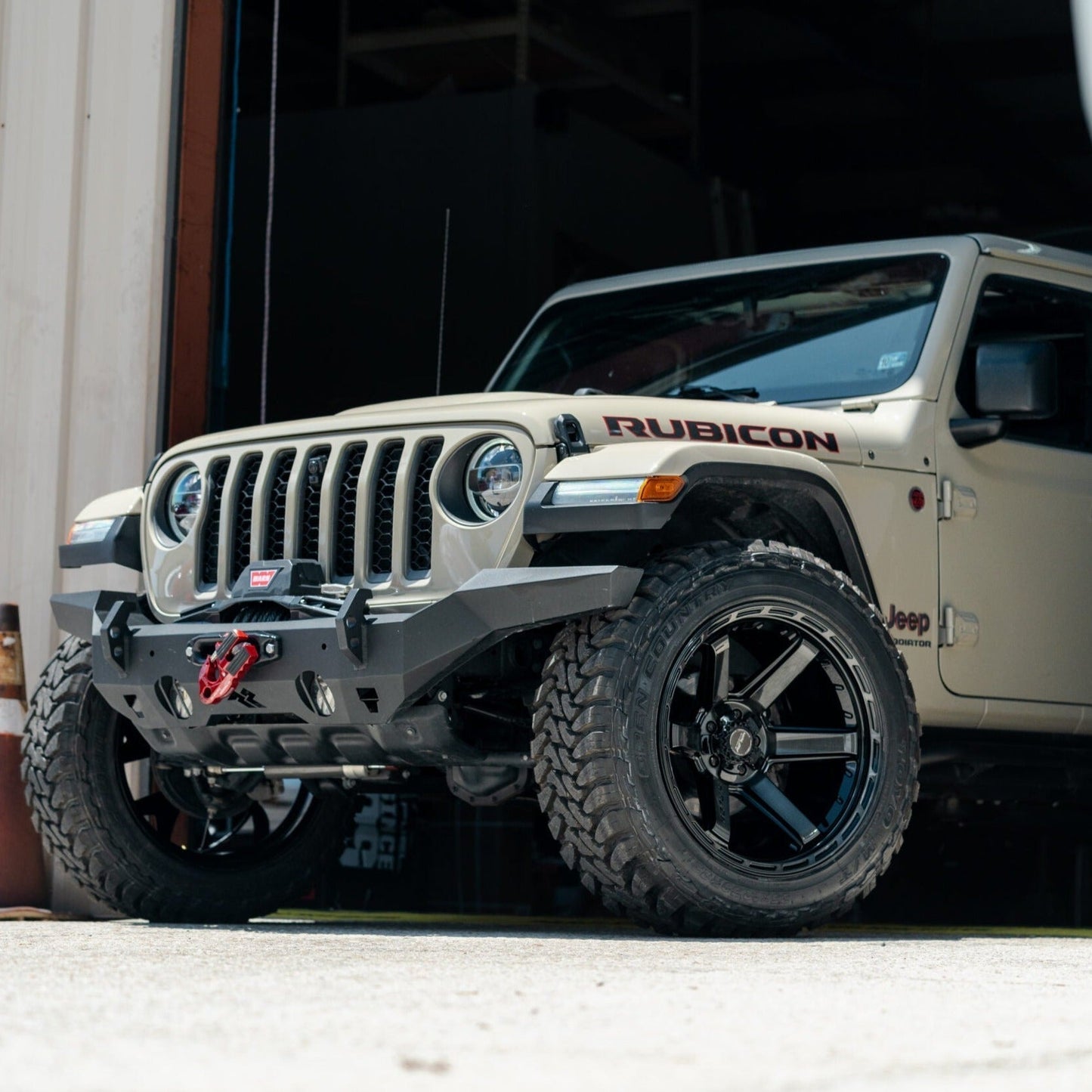 SET OF 4 WHEEL & TIRE PACKAGE | 4Play 4P63 22x12 -44 5x127/5x139.7 Gloss Black | 35x12.50R22 SureTrac Wide Climber R/T I
