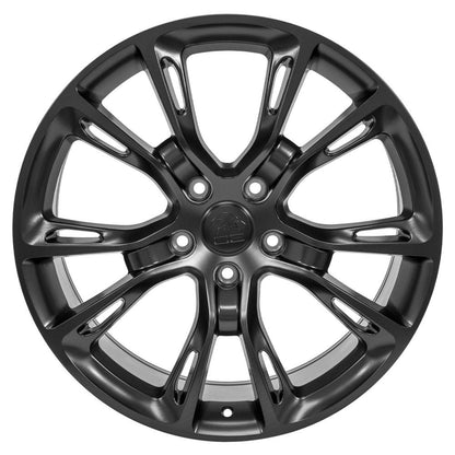 20" Replica Wheel JP16 Fits Jeep Grand Cherokee 20x8.5 Black Wheel
