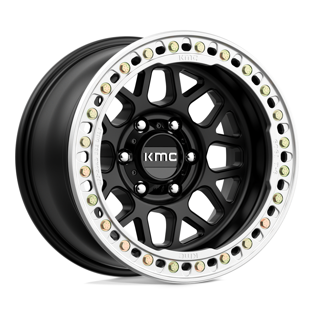 KMC KM235 GRENADE CRAWL BEADLOCK 17x9 -38 6x139.7 SATIN BLACK