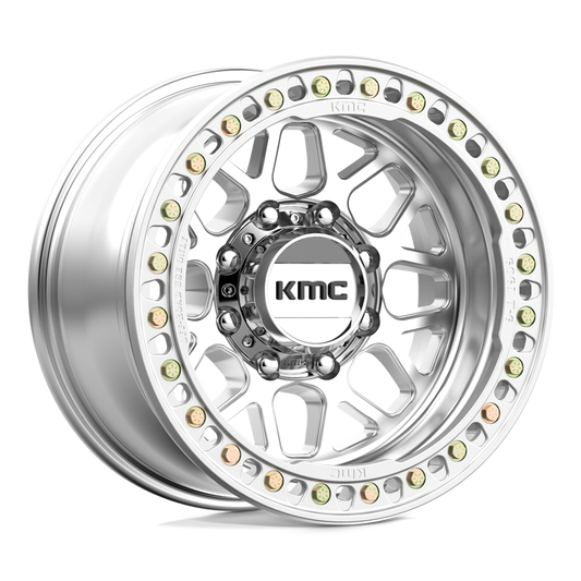 Kmc KM235 GRENADE CRAWL BEADLOCK - 17x9 -38mm 8x170 MACHINED Wheel | KM23579087538N