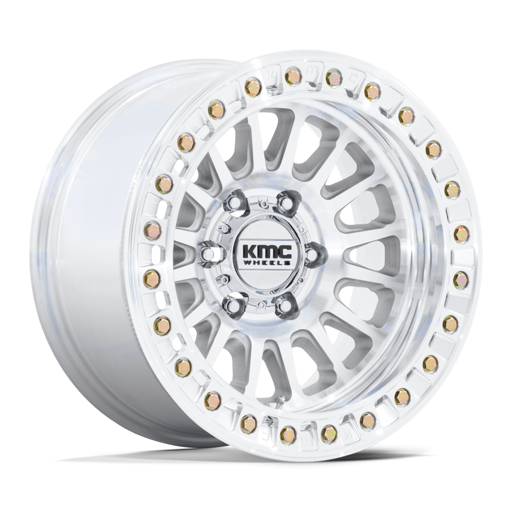 Kmc KM239 IMPACT BEADLOCK - 17x9 25mm 0x0 MACHINED Wheel | KM239DX17900M25