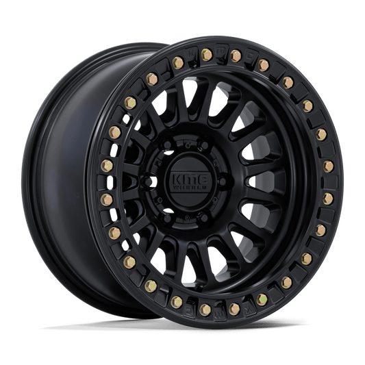 KMC KM239 IMPACT BEADLOCK 17X9 25 6X139.7 MATTE BLACK