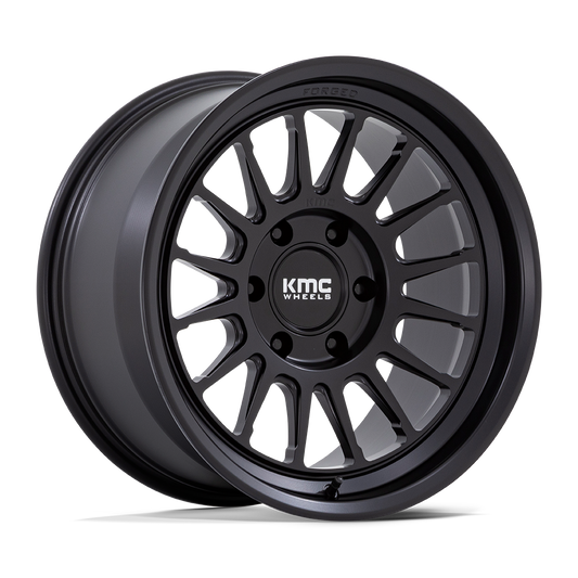 KMC KM447 IMPACT FORGED MONOBLOCK 18x9 0 6x139.7 SATIN BLACK
