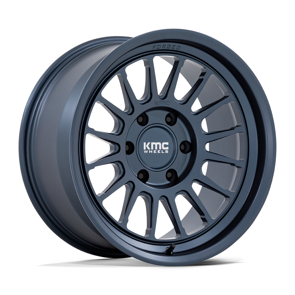 KMC KM447 IMPACT FORGED MONOBLOCK 17x8.5 -10 6x139.7 METALLIC BLUE