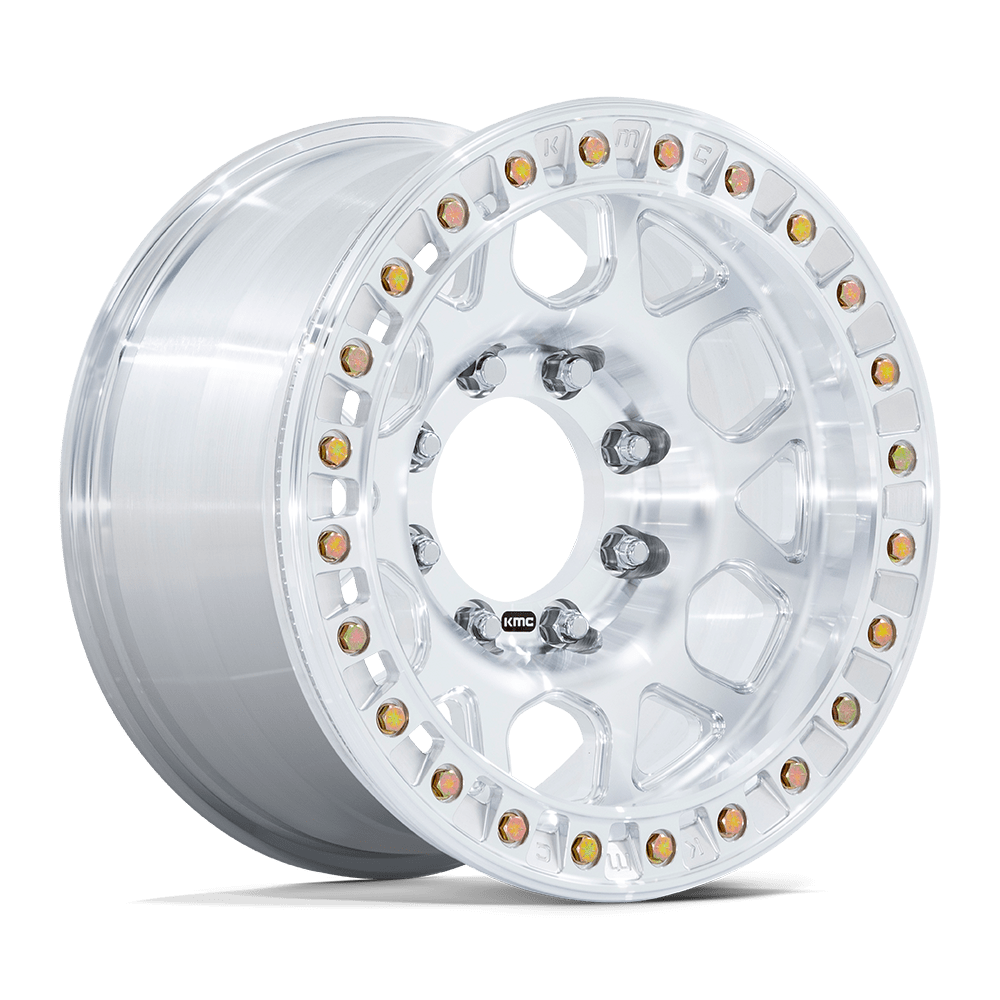 Kmc KM450 MESA FORGED BEADLOCK - 17x9 -12mm 8x165.1 RAW MACHINED Wheel | KM450DX17908012NAW