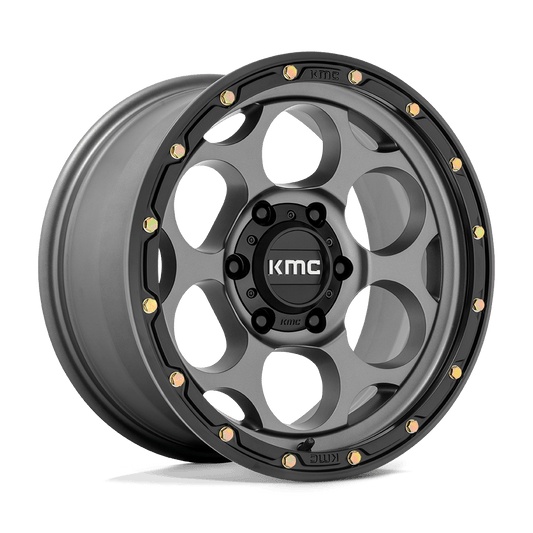 Kmc KM541 DIRTY HARRY - 18x8.5 0mm 6x139.7 SATIN GRAY W/ BLACK LIP Wheel | KM54188568900