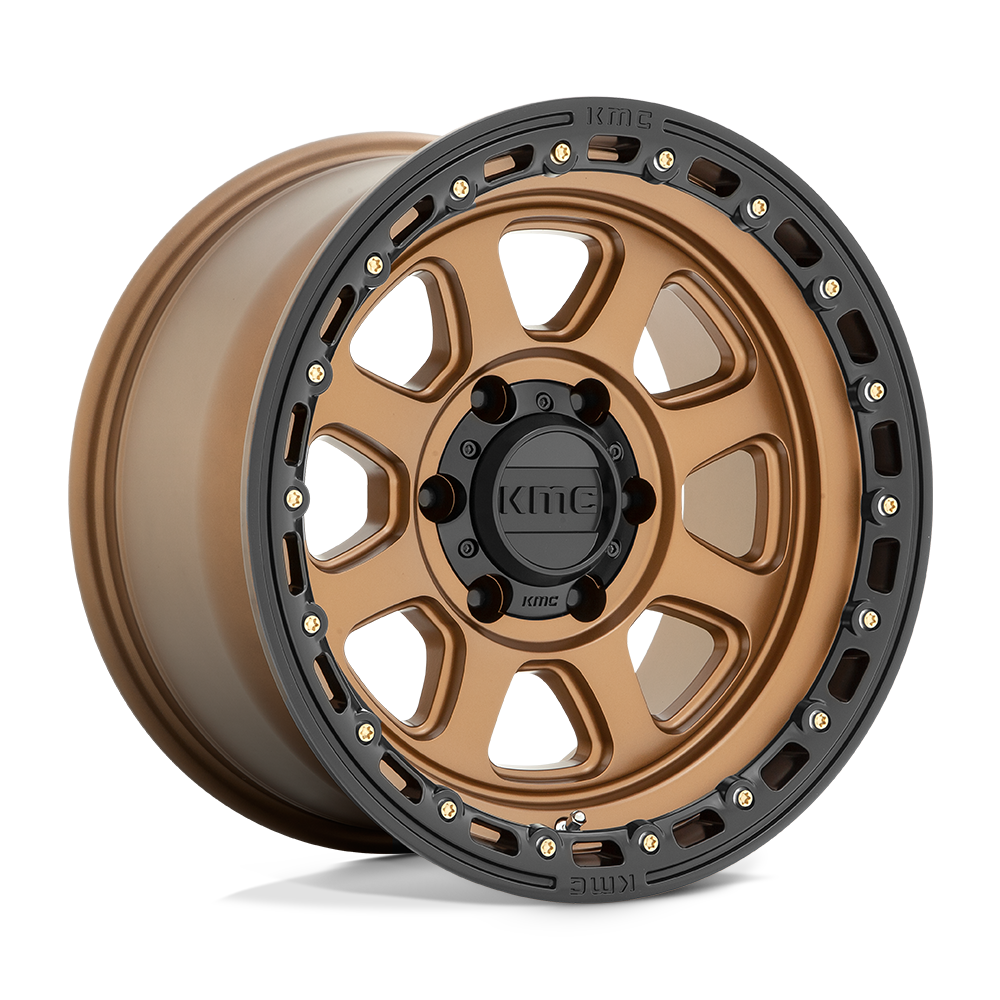 Kmc KM548 CHASE - 20x9 0mm 8x180 MATTE BRONZE W/ BLACK LIP Wheel | KM54829088600