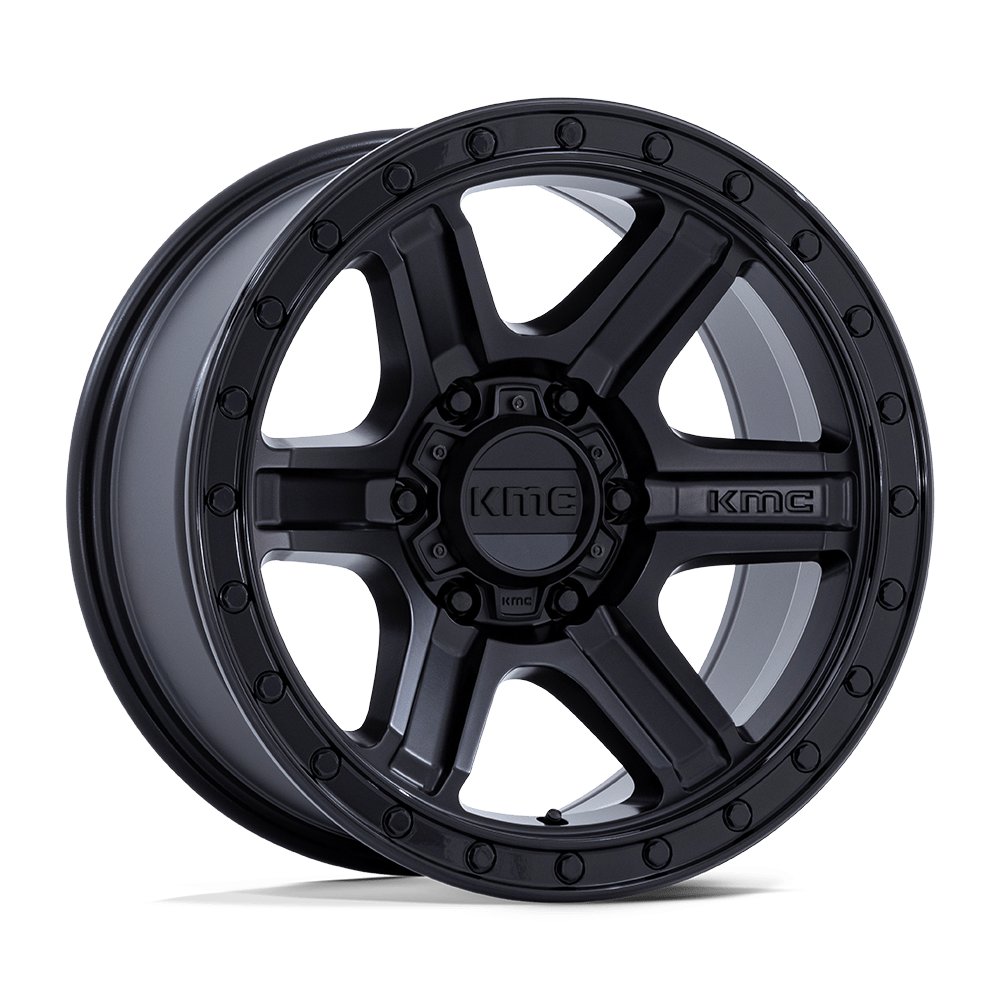 Kmc KM551 OUTRUN - 18x9 18mm 6x135 MATTE BLACK W/ GLOSS BLACK LIP Wheel | KM551MB18906318
