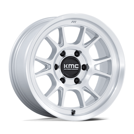 Kmc KM729 RANGE - 17x8.5 -10mm 6x139.7 GLOSS SILVER W/ MACHINED FACE Wheel | KM729DX17856810N