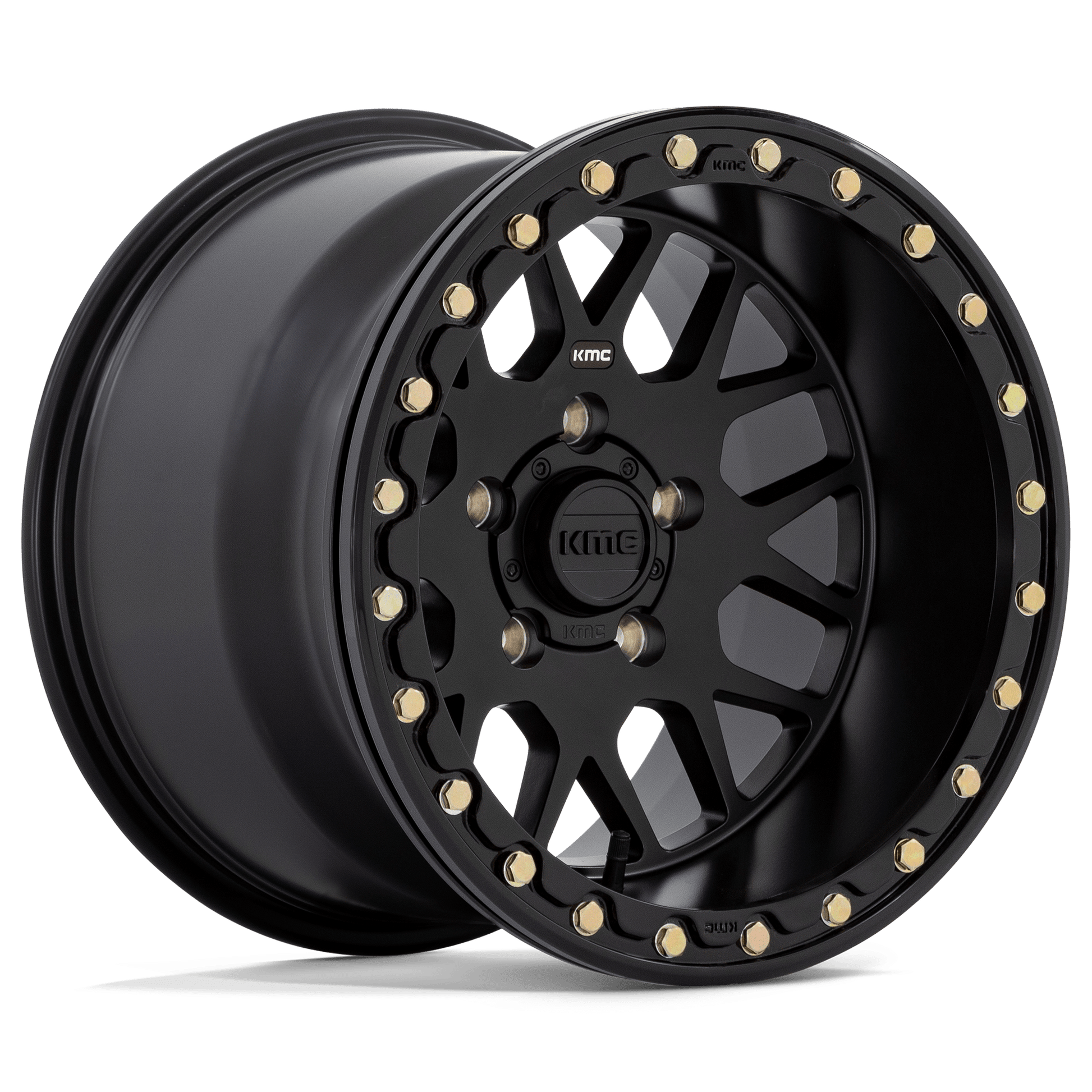 Kmc Powersports KS235 GRENADE UTV BEADLOCK - 18x9 -24mm 4x137 SATIN BLACK Wheel | KS23589048724N