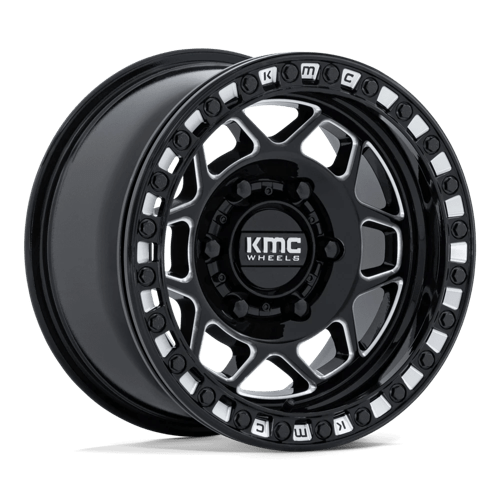 KMC POWERSPORTS KS241 TORX BEADLOCK 15X7 38 6X139.7 GLOSS BLACK MILLED