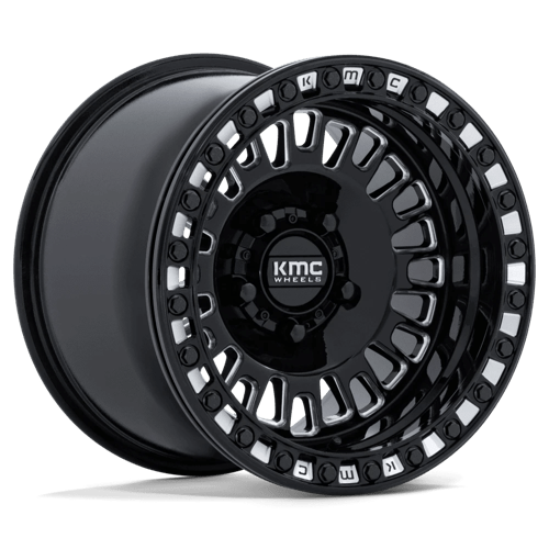 KMC POWERSPORTS KS242 AZTEC BEADLOCK 15X8 0 5X114.3 GLOSS BLACK MILLED