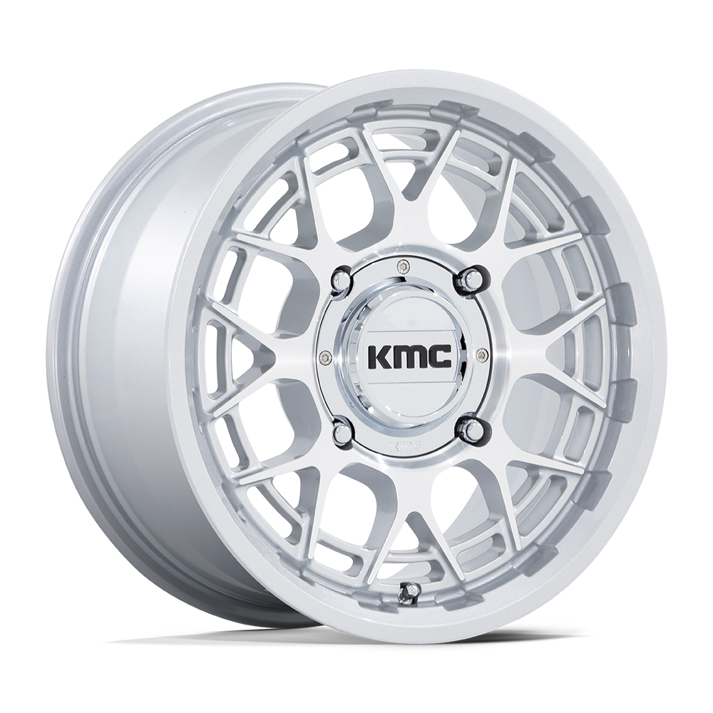 KMC POWERSPORTS KS139 TECHNIC UTV 15x7 38 4x156 GLOSS SILVER MACHINED