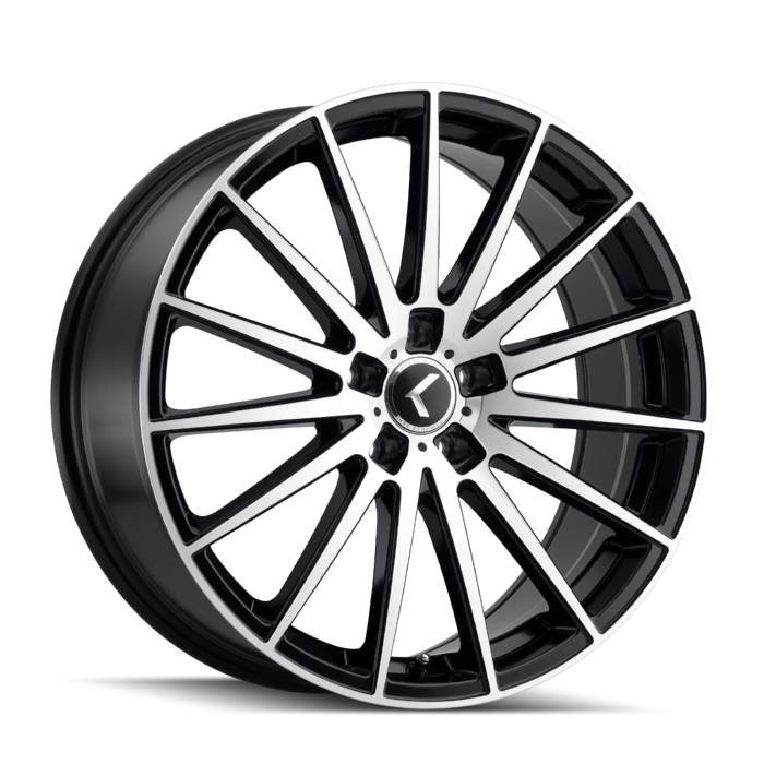 KRAZE STUNNA KR191 20X8.5 38 5x114.3 GLOSS BLACK MACHINED KR191-2865B38