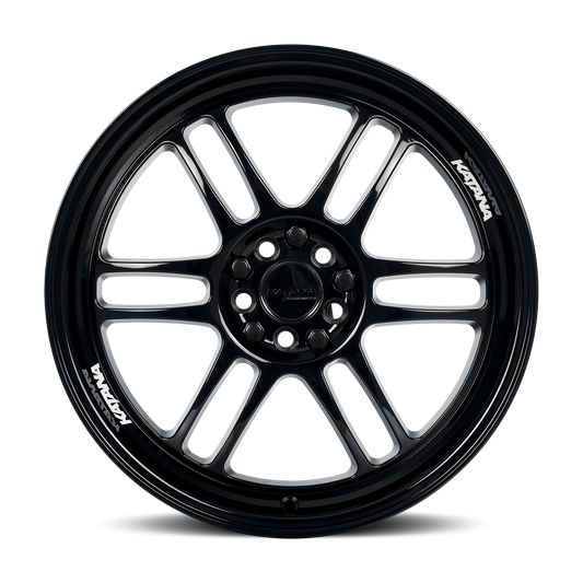 KATANA RACING KR02 17X7.5 40 5X108/5X114.3 GLOSSY BLACK