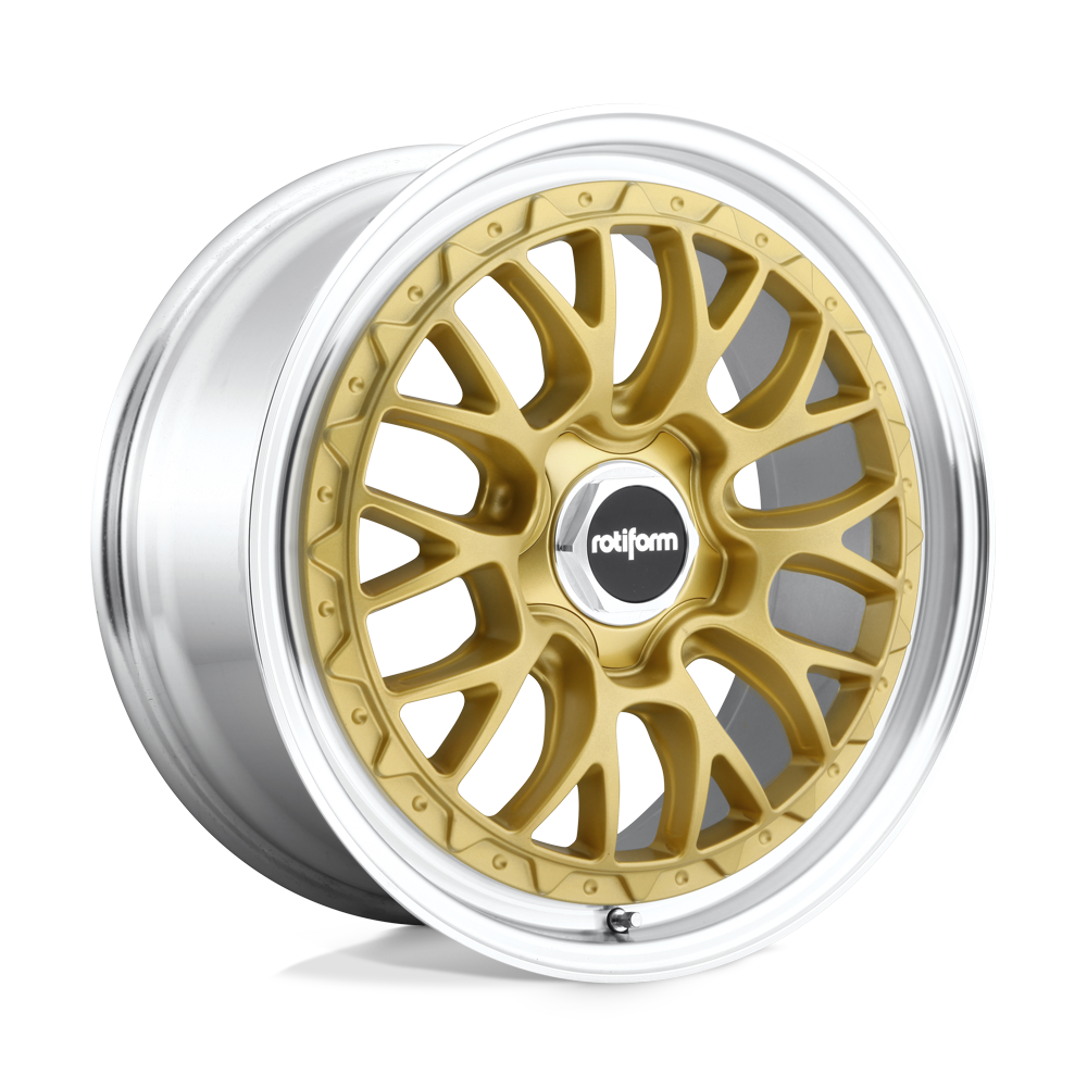 Rotiform R156 LSR - 19x10 25mm 5x114.3 MATTE GOLD MACHINED Wheel | R156190065+25