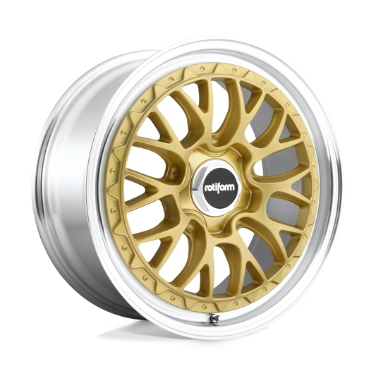 Rotiform R156 LSR - 19x10 25mm 5x114.3 MATTE GOLD MACHINED Wheel | R156190065+25