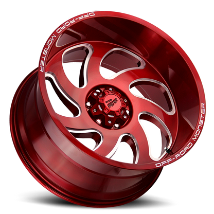 OFF ROAD MONSTER M07 M07 24X12 NEG 44MM 8X165.1 CANDY RED | M07412865N44R