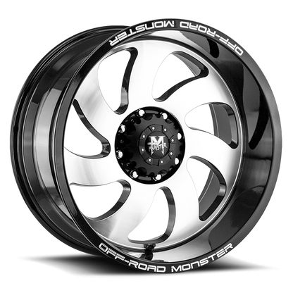 OFF ROAD MONSTER M07 M07 20X10 NEG 19MM 8X165.1 GLOSS BLACK MACHINED | M070865N19GBM
