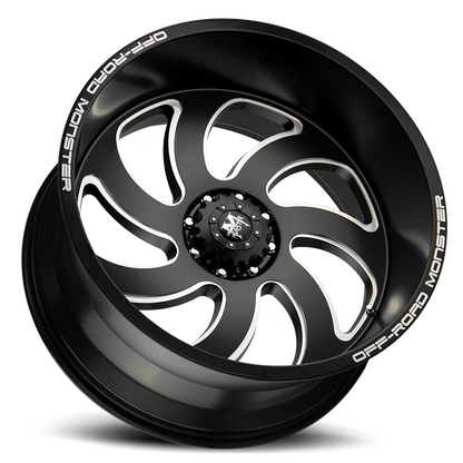 OFF ROAD MONSTER M07 M07 22X12 NEG 44MM 5X150 FLAT BLACK MILLED | M07212550N44BML