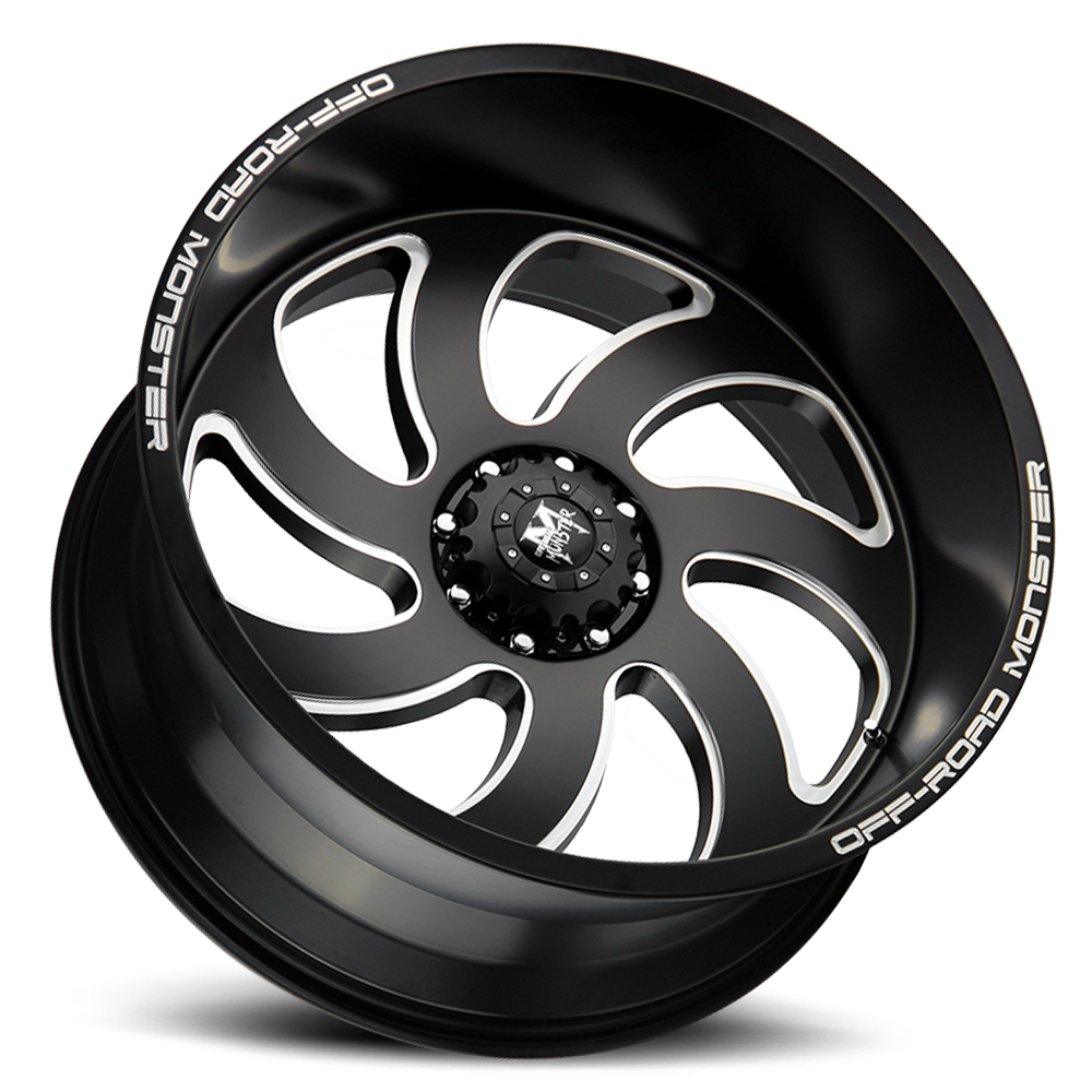 OFF ROAD MONSTER M07 M07 24X12 NEG 44MM 6X139.7 FLAT BLACK MILLED | M07412639N44BML