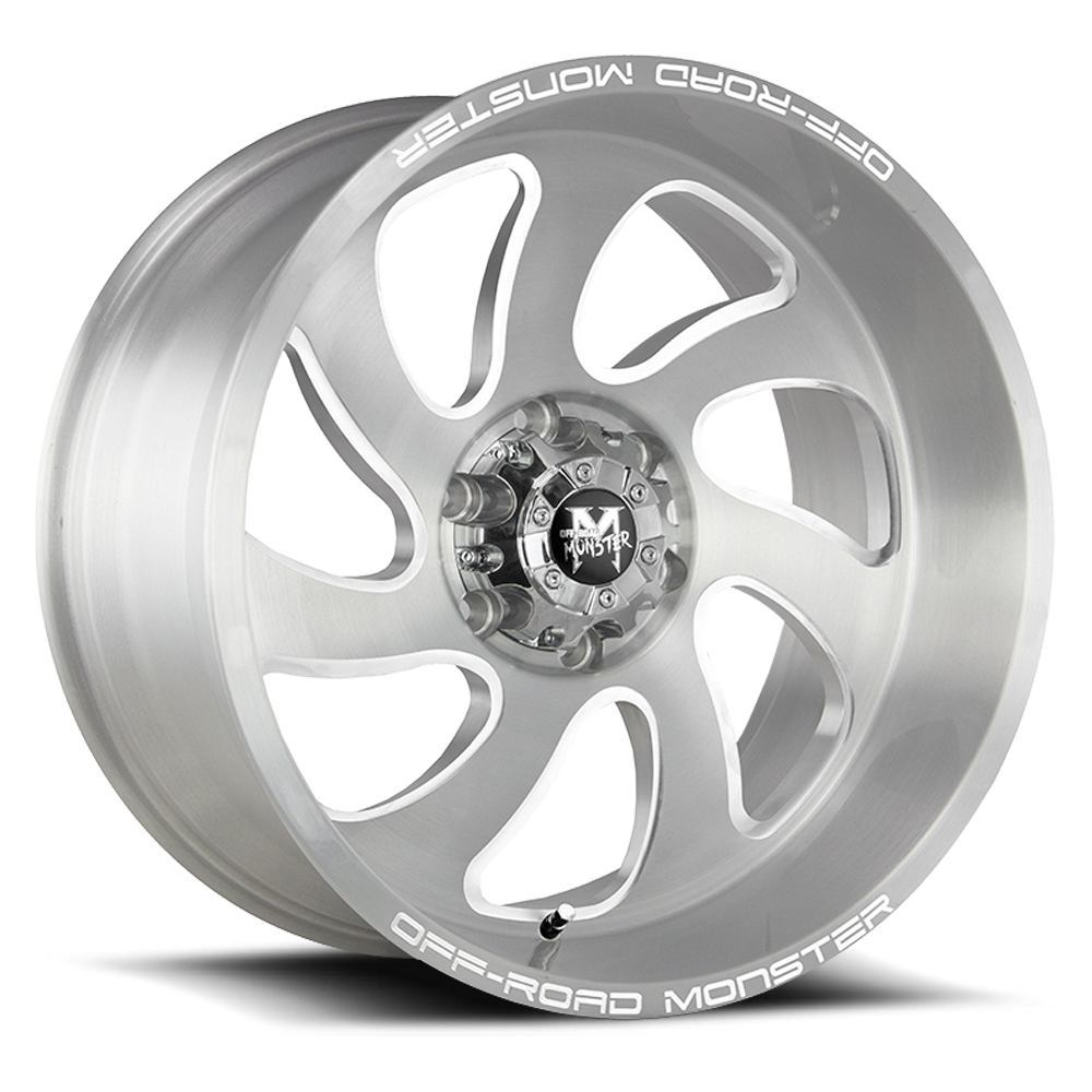OFF ROAD MONSTER M07 M07 22X12 NEG 44MM 5X139.7 BRUSHED FACE SILVER | M07212539N44BFS