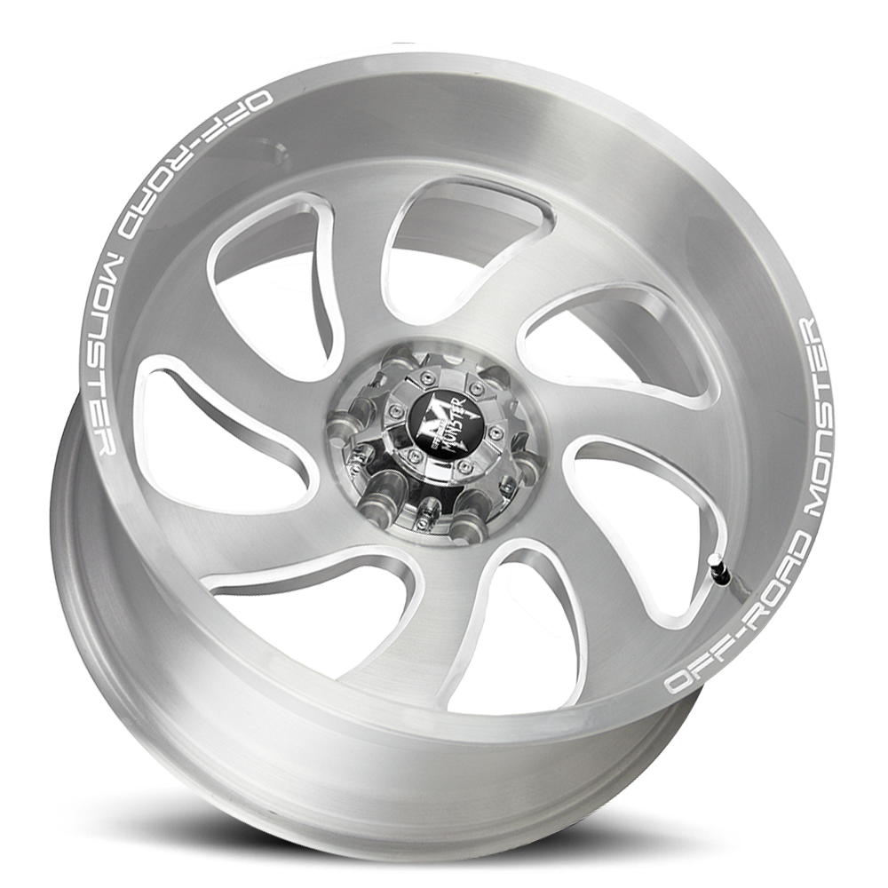 OFF ROAD MONSTER M07 M07 20X10 NEG 19MM 5X127 BRUSHED FACE SILVER | M070527N19BFS