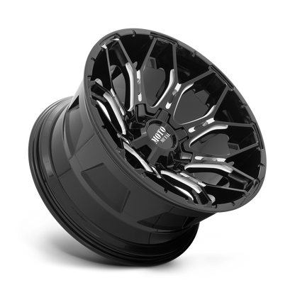 Moto Metal MO808 SNIPER 20X10 -18 5X127/5X139.7 Gloss Black Milled