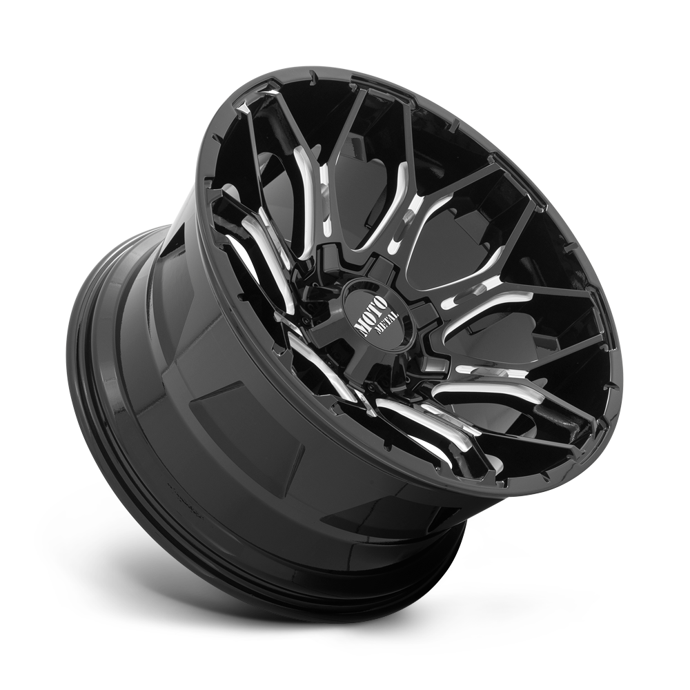 Moto Metal MO808 SNIPER 20X10 -18 8X165.1 Gloss Black Milled