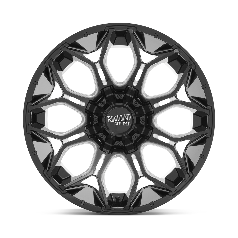 Moto Metal MO808 SNIPER 20X10 -18 8X170 Gloss Black Milled